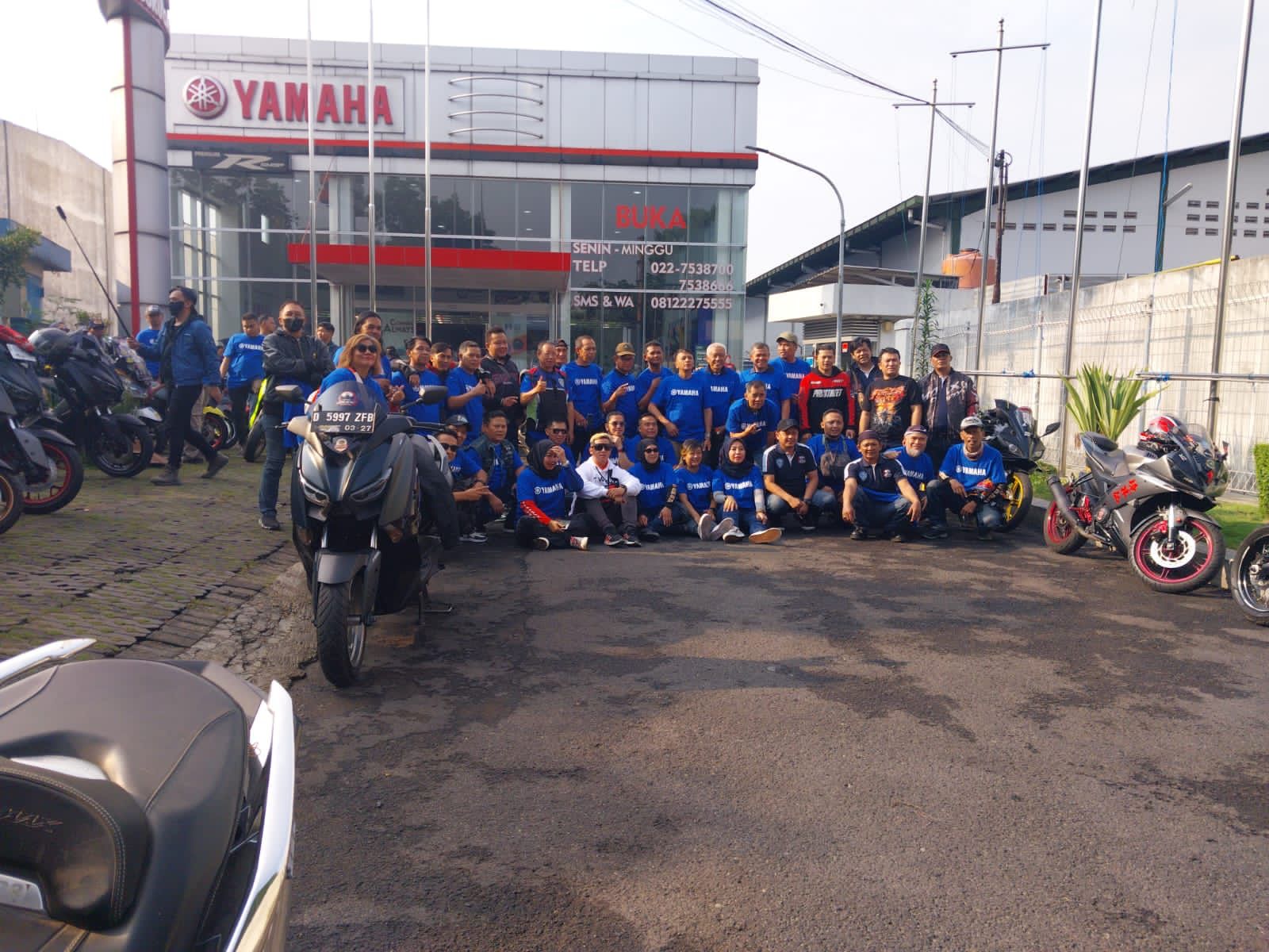 Perdana Digelar Di Bandung Ratusan Bikers Yamaha Ramaikan Event Shell