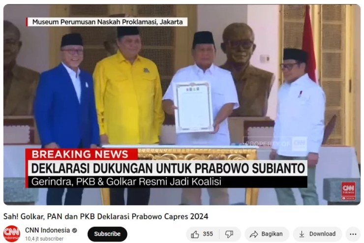 Cek Fakta [salah] “jokowi Pecat Prabowo Subianto Sebagai Mentri